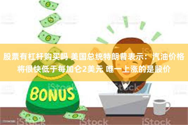 股票有杠杆购买吗 美国总统特朗普表示：汽油价格将很快低于每加仑2美元 唯一上涨的是股价