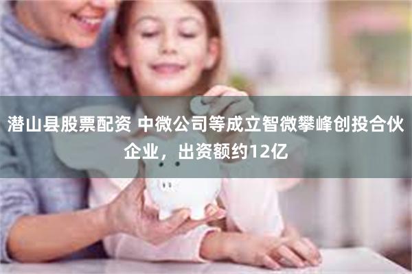 潜山县股票配资 中微公司等成立智微攀峰创投合伙企业，出资额约12亿